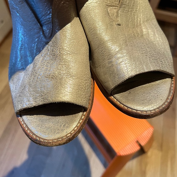 Zero + Maria Cornejo Flo Oxford 39.5 (Size 9 or 9.5) Metallic Wash - Picture 3 of 12